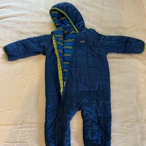 Reversible Patagonia snowsuit.